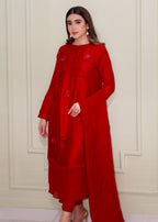Hues Atelier Red Rosette Women 3pcs