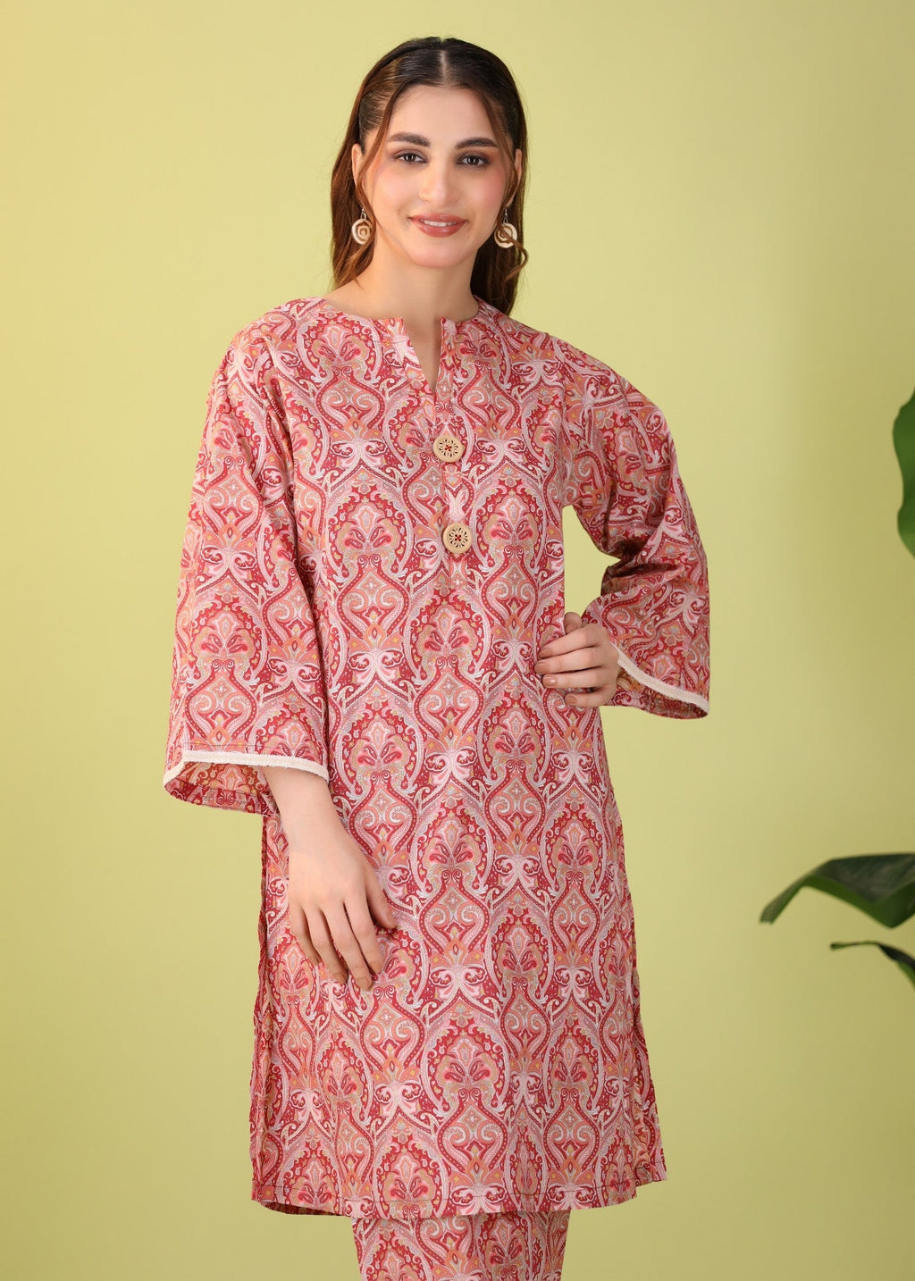 Mhw Pink Printed Women 2pcs