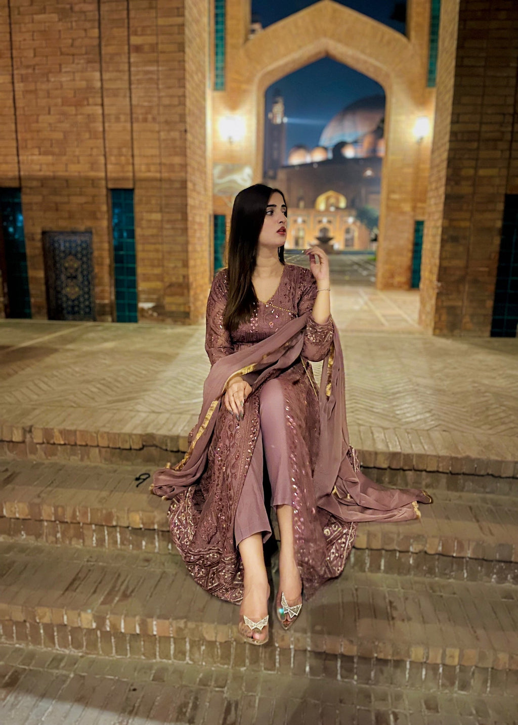 Four Season Boutique MONA ANGRAKHA MAUVE PINK Women 3pcs