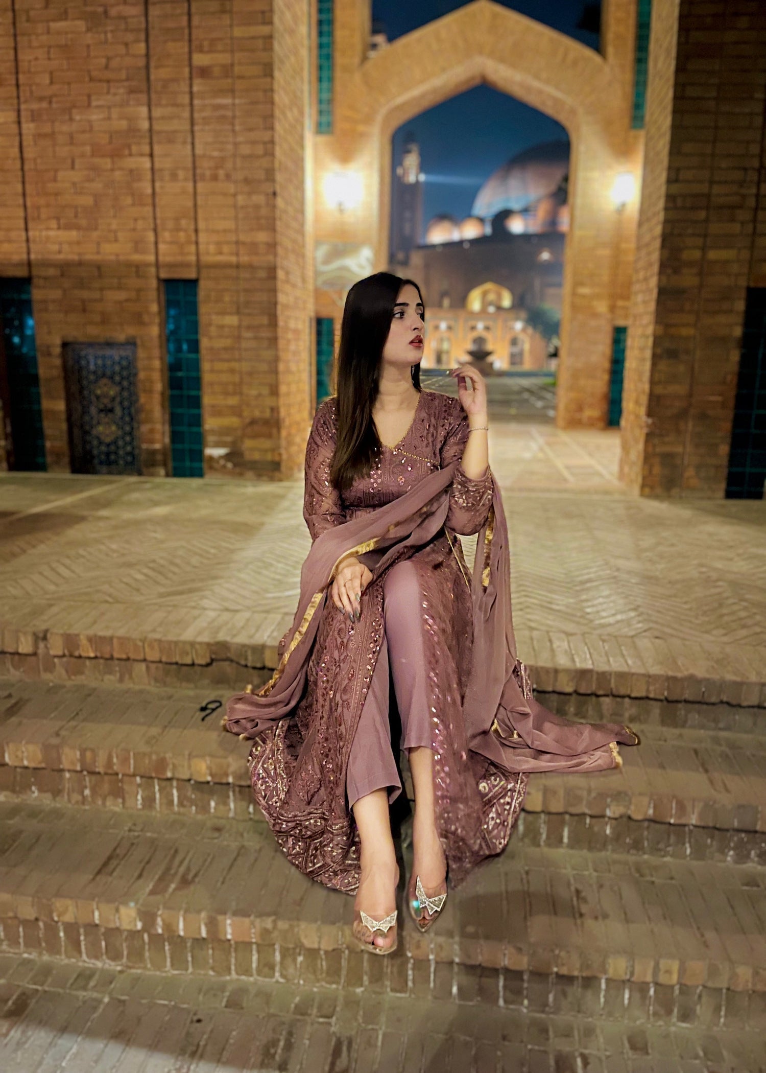 Four Season Boutique MONA ANGRAKHA MAUVE PINK Women 3pcs