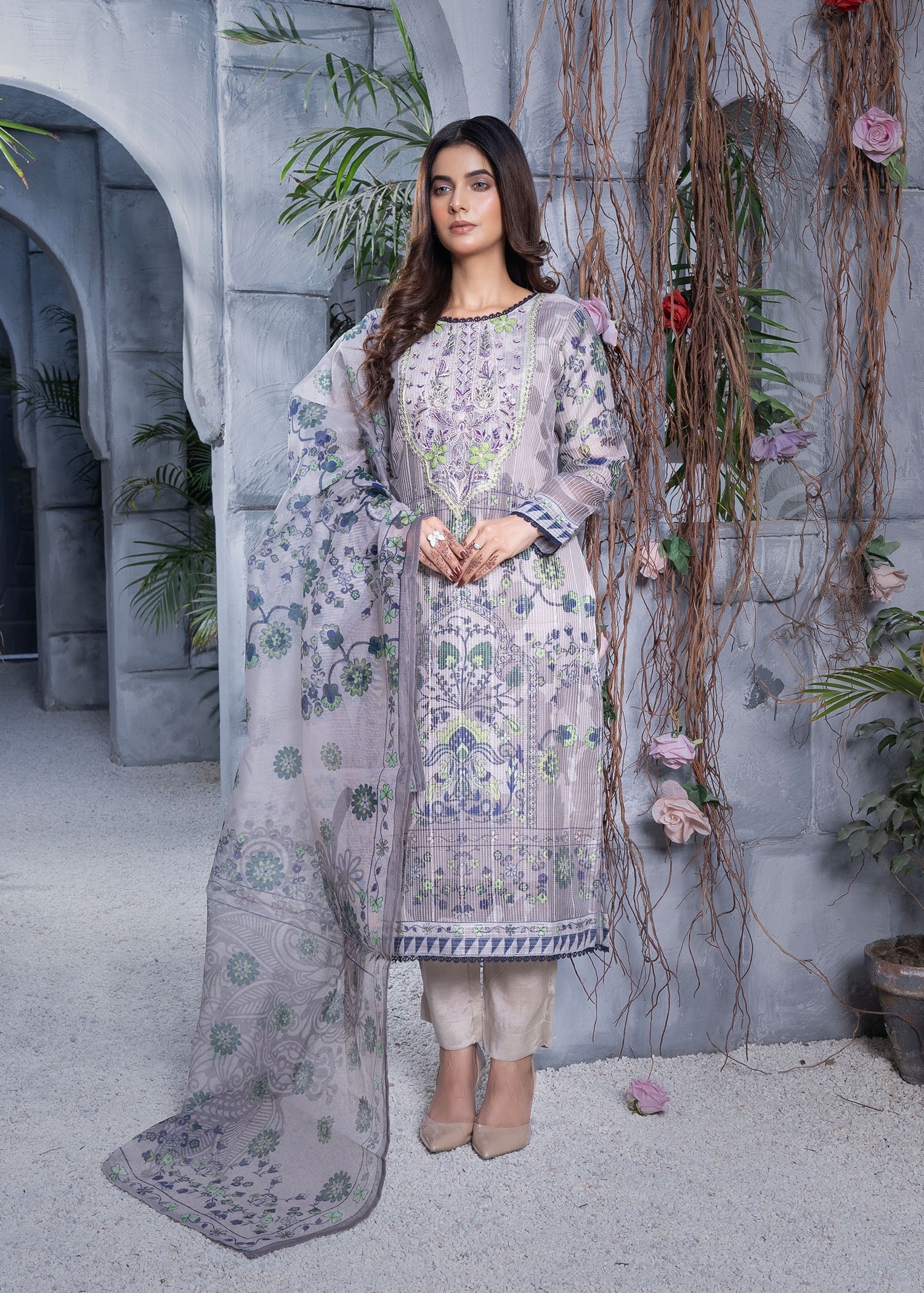 Tamanna E Libas DUSTY BLOOM Women 3pcs