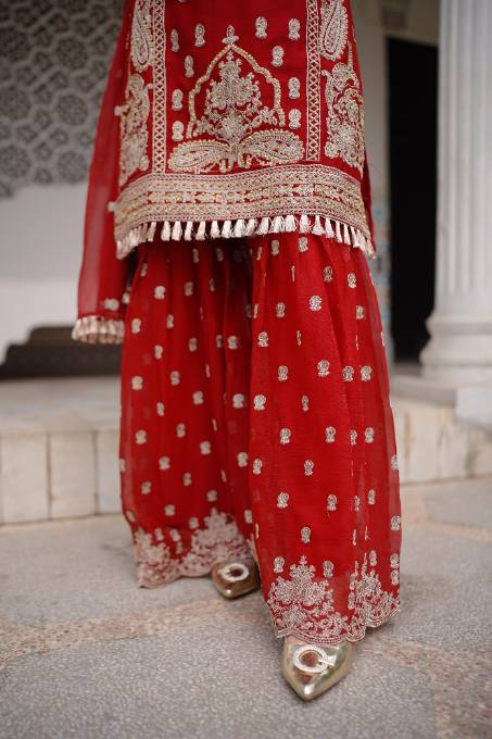 Rangoon Clothing Safeen Maroon Women 3pcs