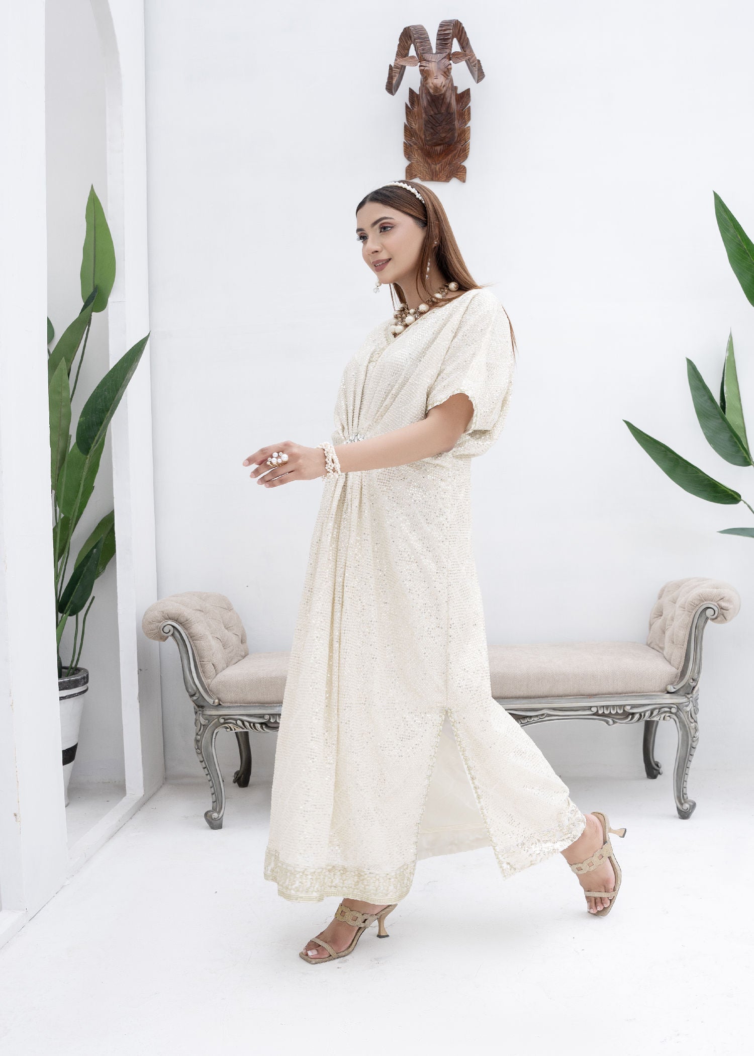 Manahils WA 03 OFF WHITE Women 2pcs