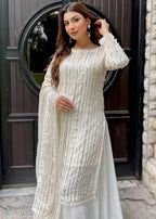 Rangoon Clothing Taabir white Women 3pcs