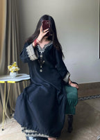 Tehzeeb Libas BLACK IRIS STITCHED Women 2pcs