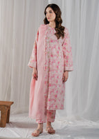 Buzzazi Seashell Pink Printed Suit Women 3pcs