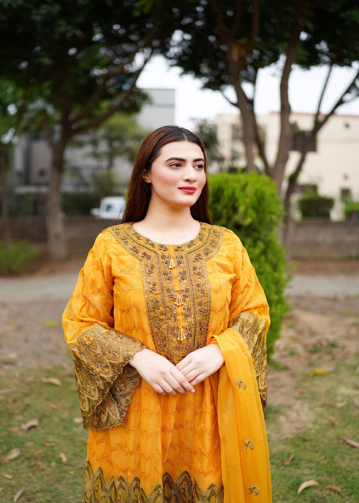 Four Season Boutique RANGOLI FROK MUSTARD Women 3pcs