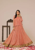 Ayesha Closet Shadmani Nifty Peach Women 3pcs