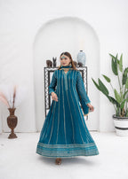 Manahils KURTI 106 TEAL Women 3pcs