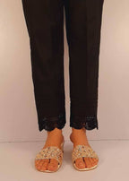 Zardi Cotton Trouser With Bottom Lace Black ZT207 Women 1pcs