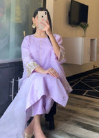 Ayesha B lilac handwork naaz Women 3pcs