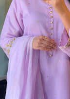 Ayesha B lilac handwork naaz Women 3pcs