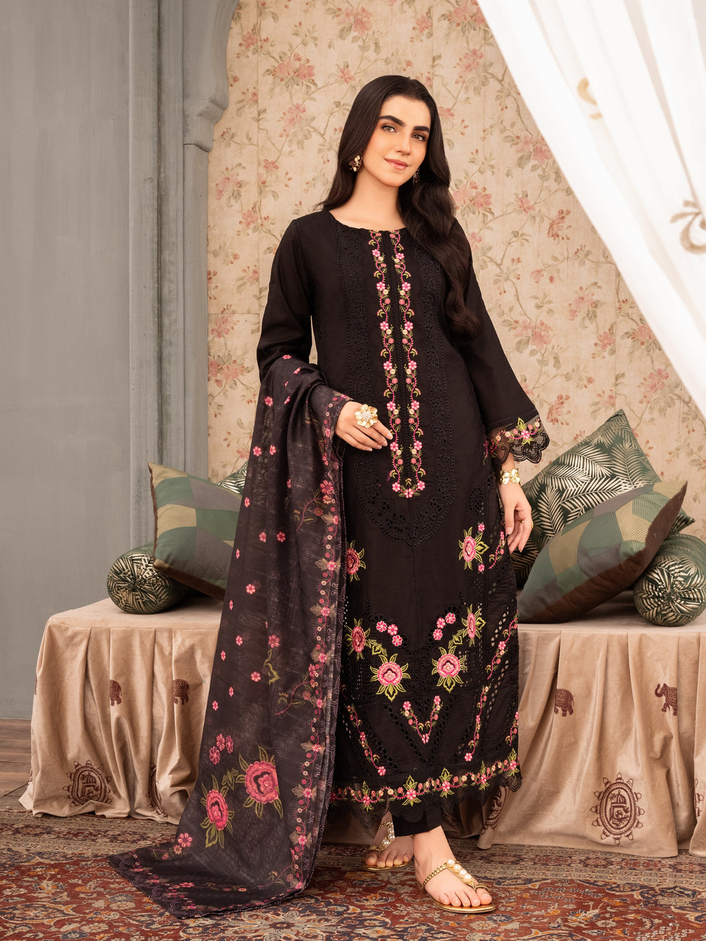 Sahibas By Mirza Zigana Black Women 3pcs