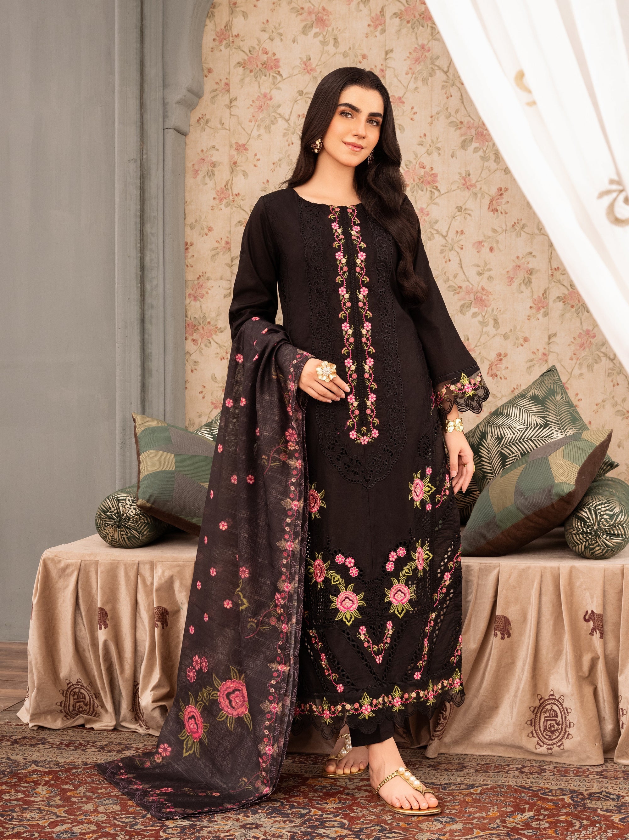 Sahibas By Mirza Zigana Black Women 3pcs