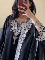 Ayesha B black and white emb Women 3pcs