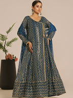 Ayesha Closet Resham Blue Vibes Women 3pcs