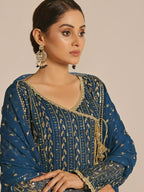 Ayesha Closet Resham Blue Vibes Women 3pcs