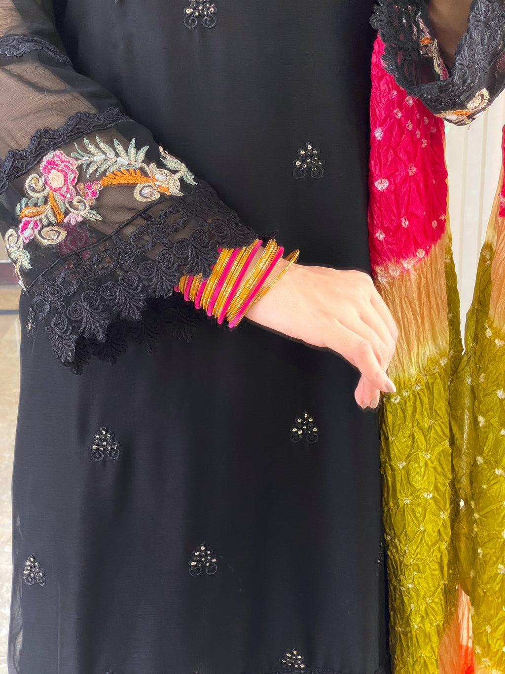 Four Season Boutique SHIBRA CHIFFON BLACK Women 3pcs