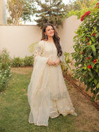 Hem Lotus Outfit Ivory White Women 4pcs