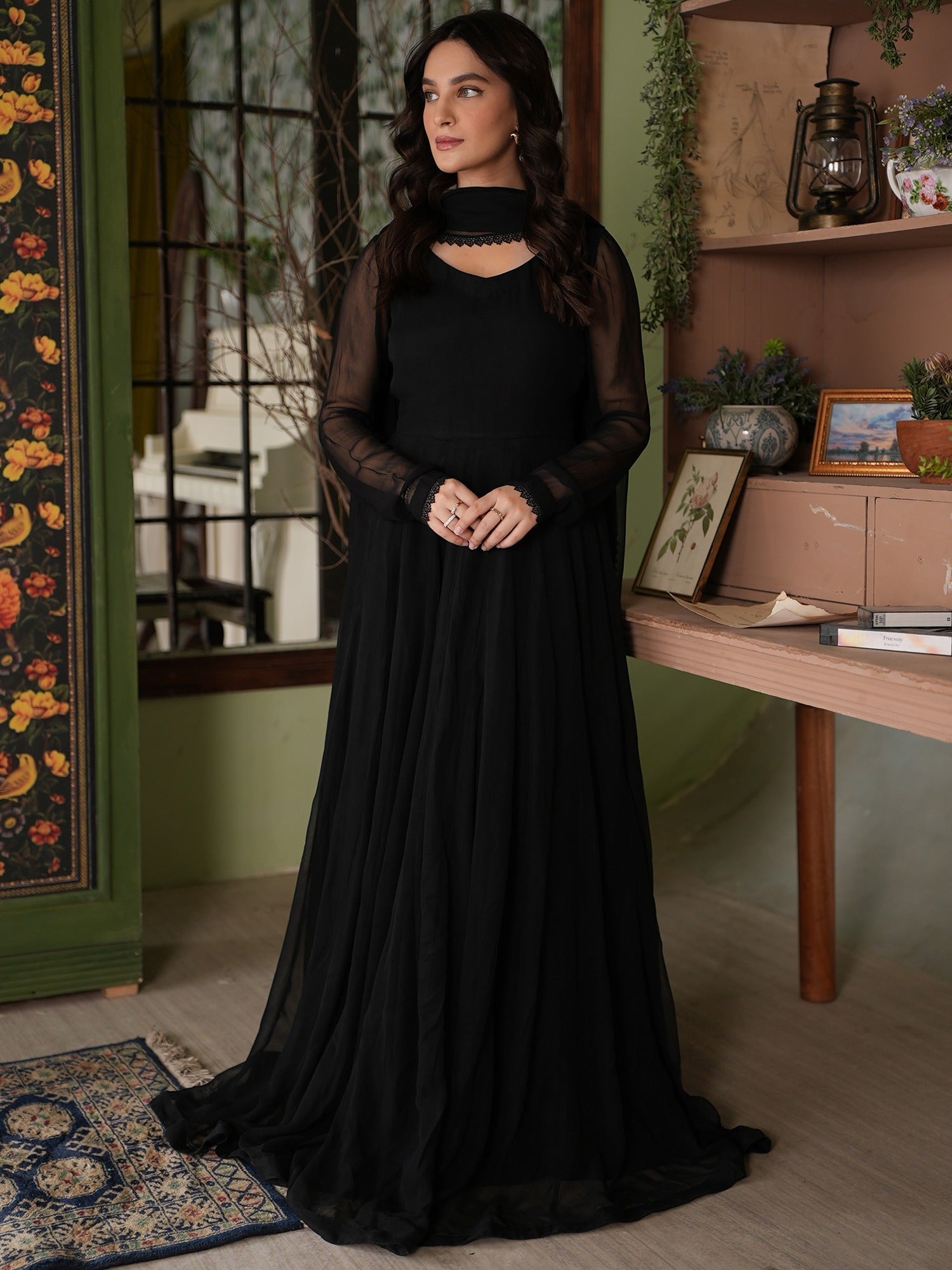 Rang-e-Haya Nigar (Black) Women 4pcs