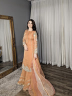 Hem Lotus Outfit Orange Women 4pcs