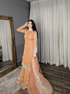 Hem Lotus Outfit Orange Women 4pcs