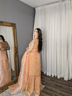Hem Lotus Outfit Orange Women 4pcs