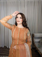 Hem Lotus Outfit Orange Women 4pcs
