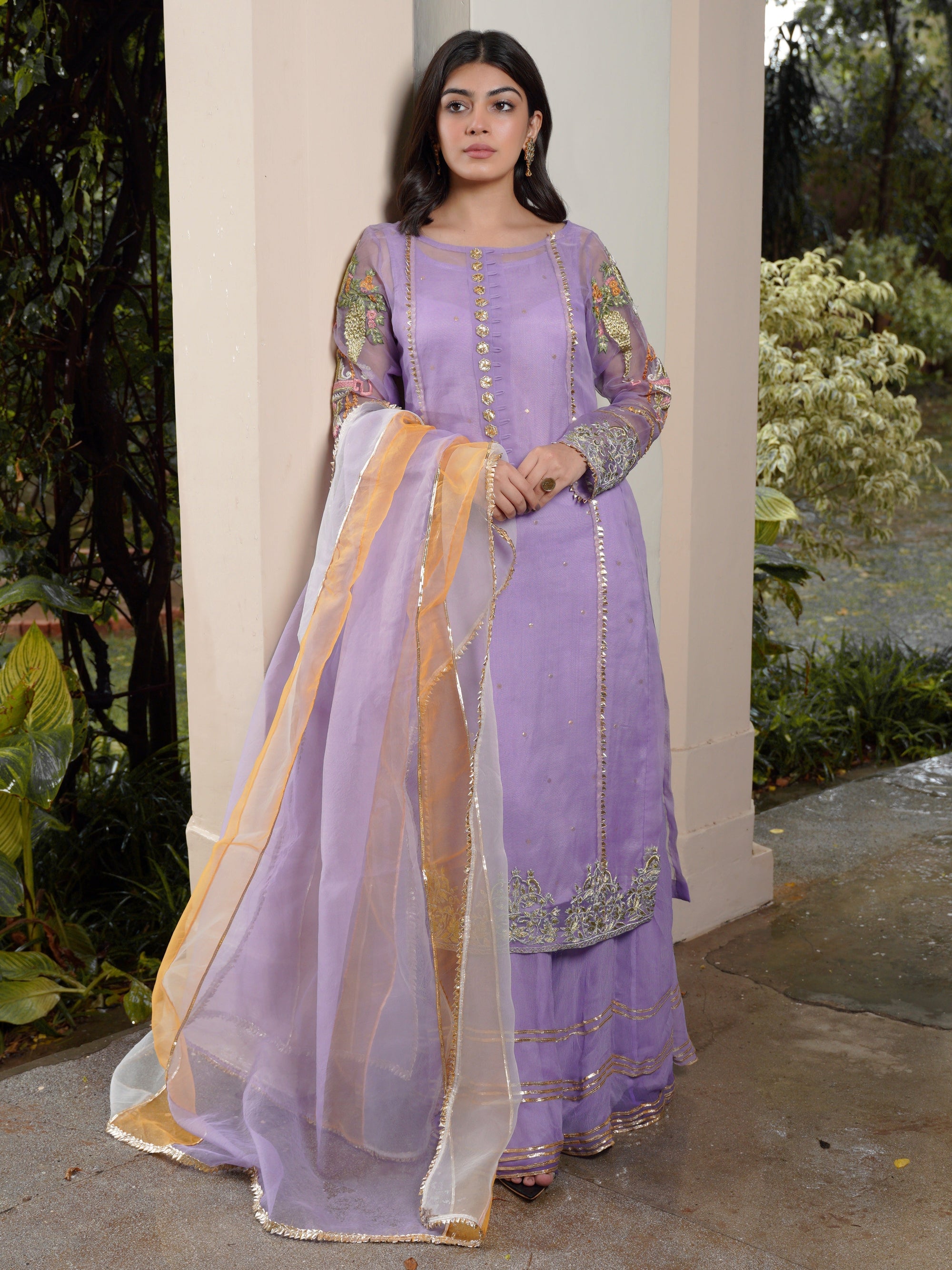 Hem Lotus Outfit Lilac Women 4pcs