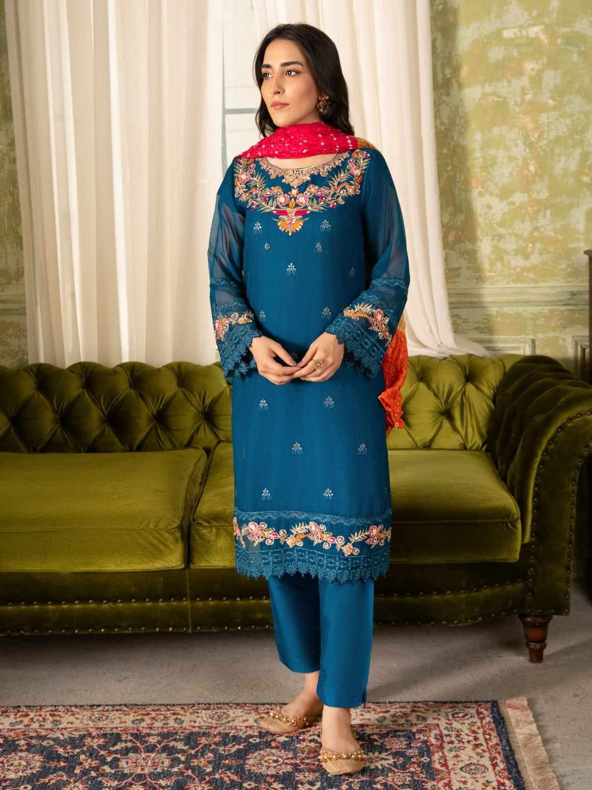 Four Season Boutique SHIBRA CHIFFON ZINC Women 3pcs