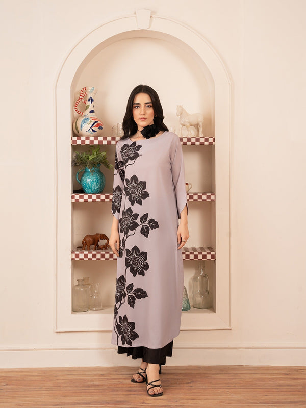 Stitch Vibes Lilac Long Shirt Women 1pcs