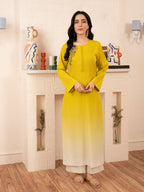 Stitch Vibes Lime Green Tonal Dress Women 2pcs