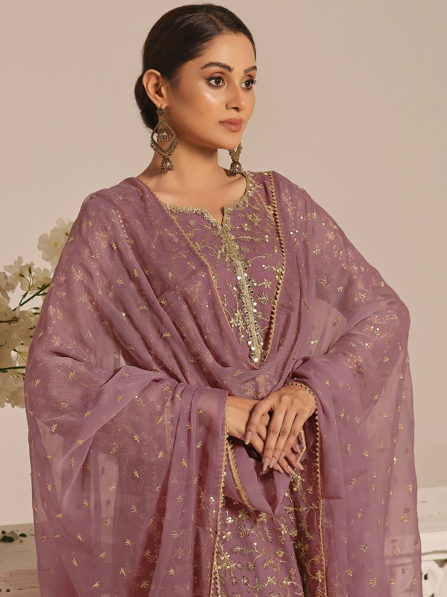 Ayesha Closet Sawariya Lavender Gleam Women 3pcs