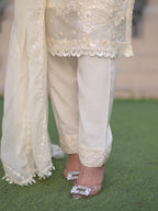 Mishkaat Clothing Reha Creamy Women 3pcs