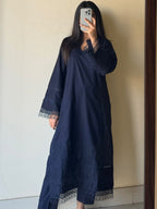 Ayesha B blue ayesha lawn Women 3pcs