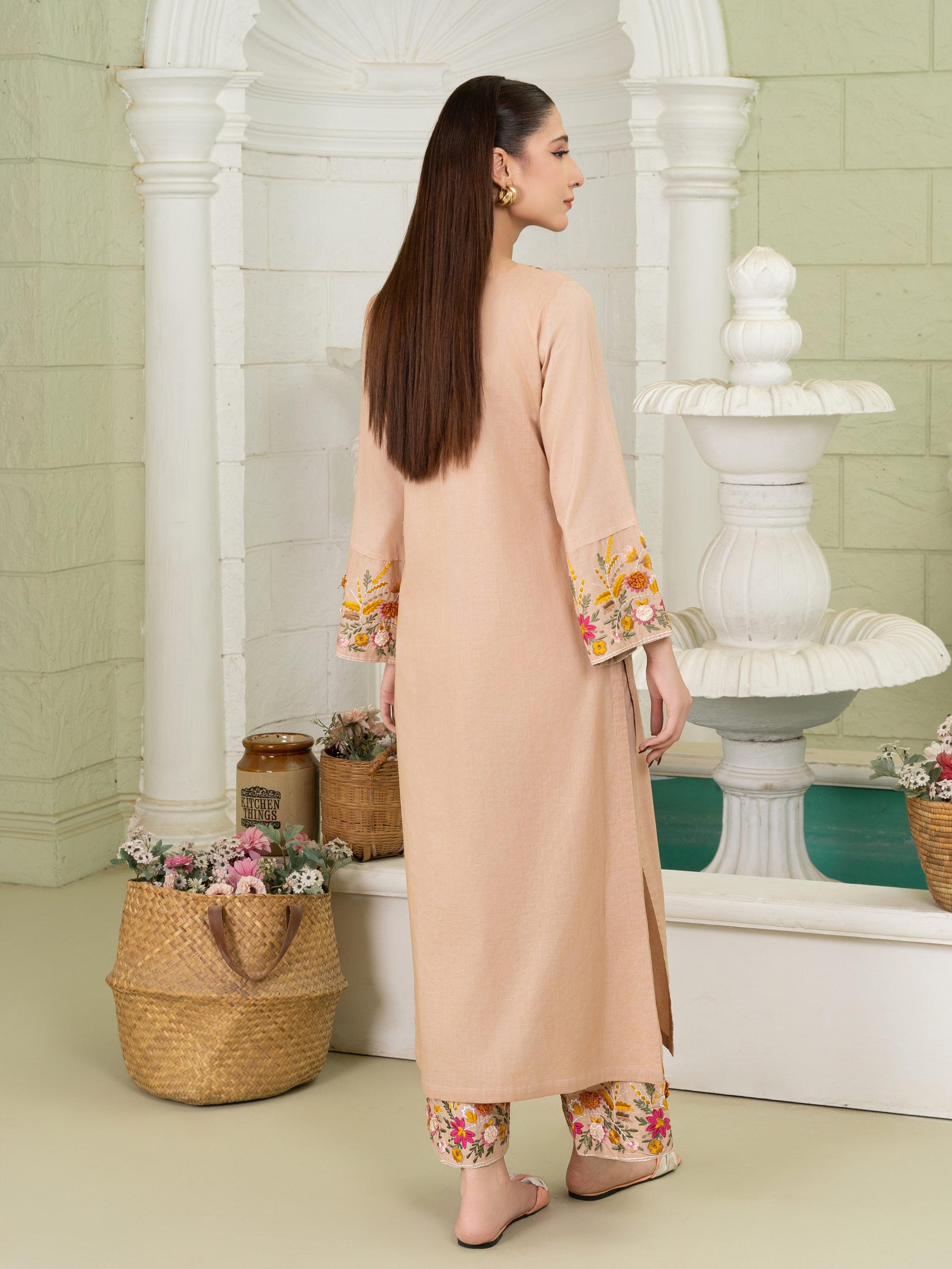 Sahibas By Mirza Gulejahan Beige Women 2pcs