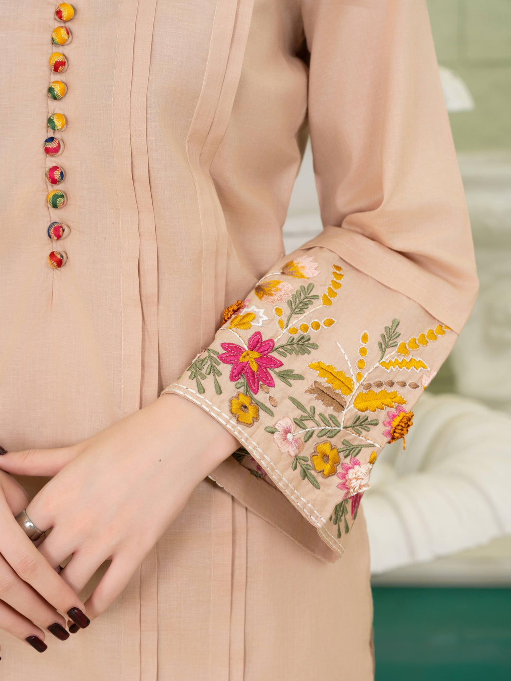 Sahibas By Mirza Gulejahan Beige Women 2pcs