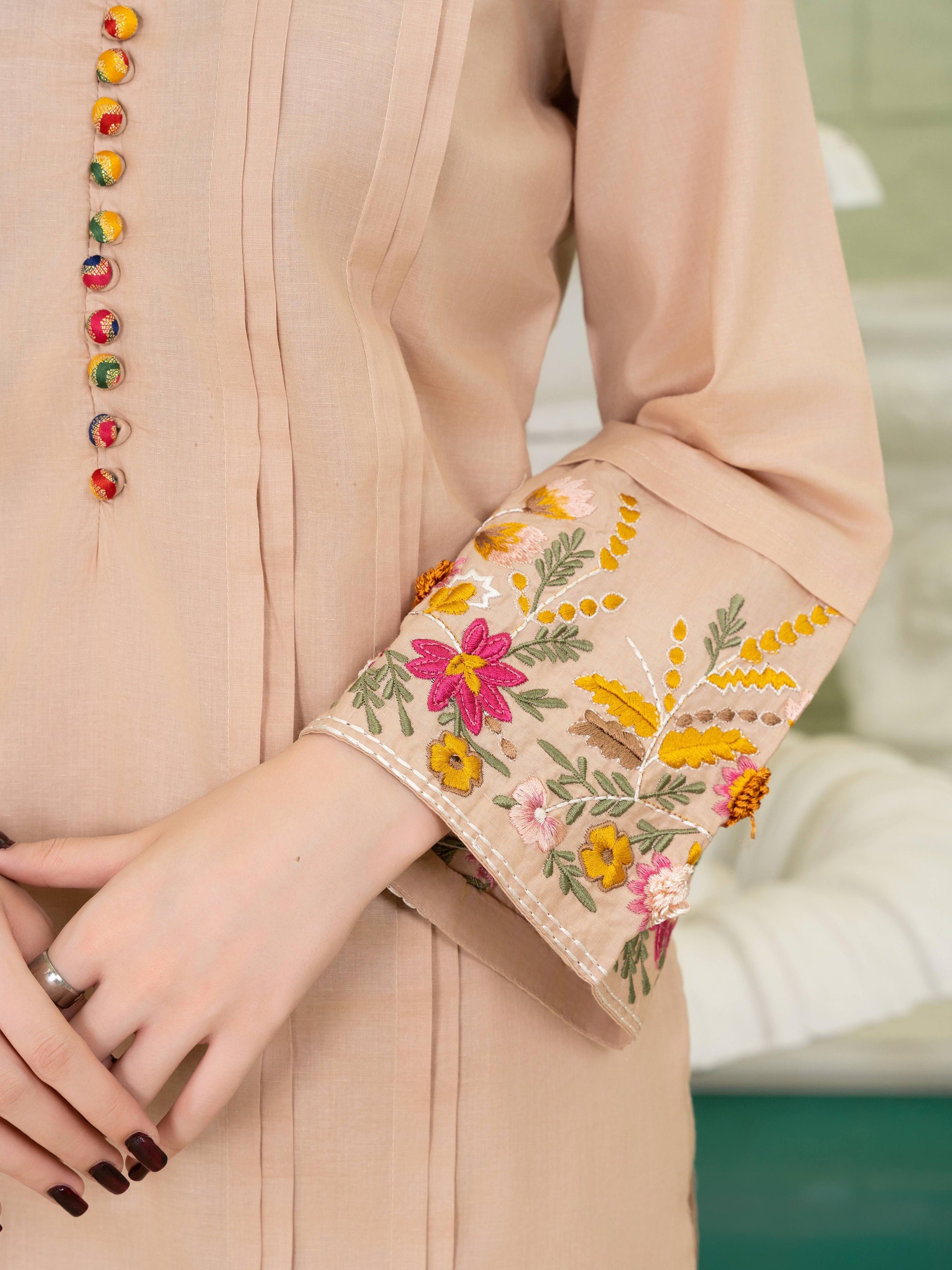Sahibas By Mirza Gulejahan Beige Women 2pcs