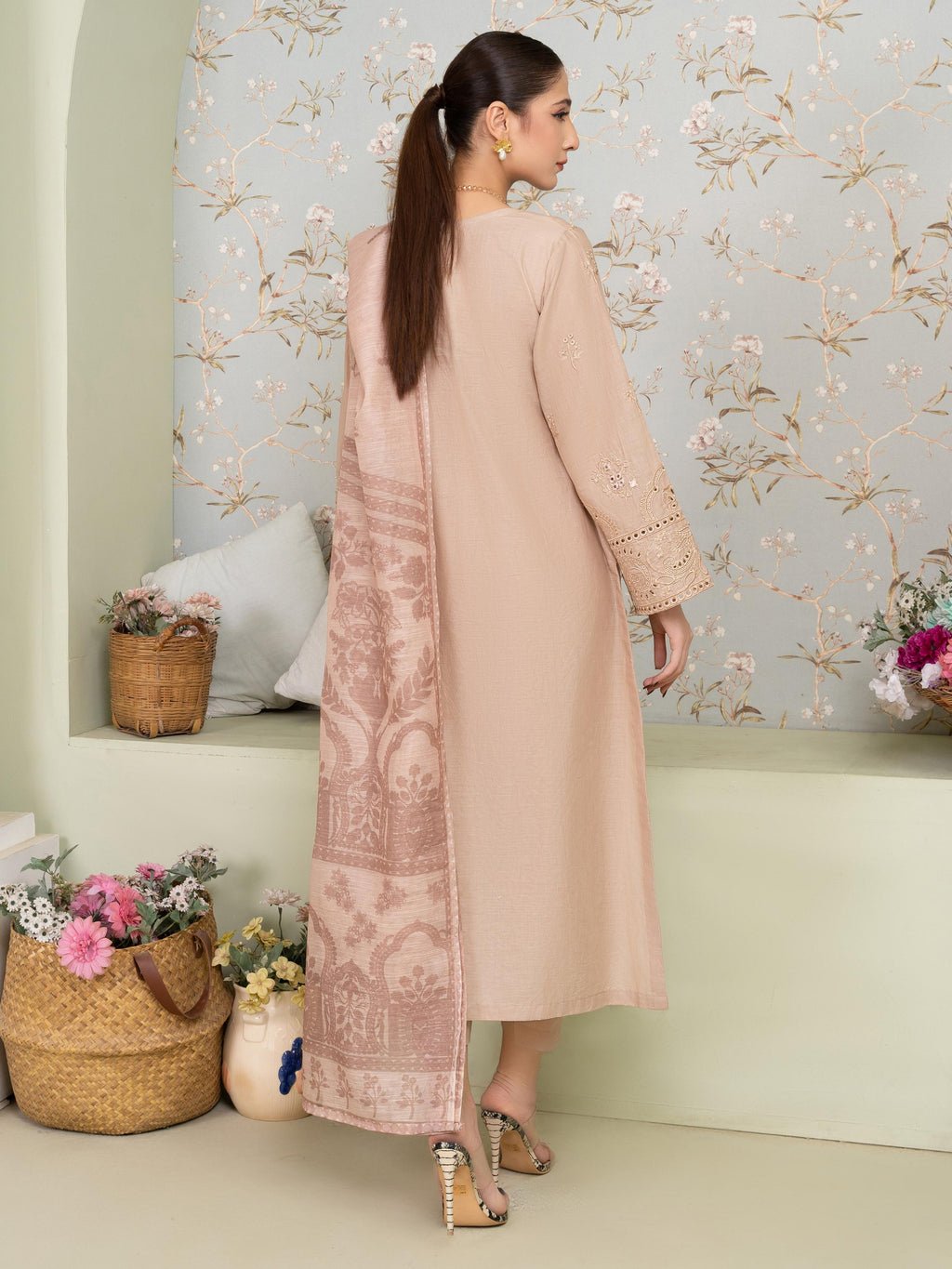 Sahibas By Mirza Vanzila Beige Women 3pcs