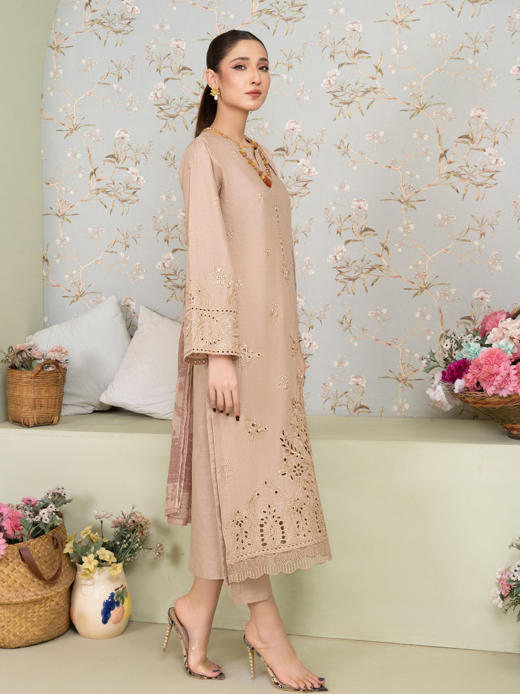 Sahibas By Mirza Vanzila Beige Women 3pcs