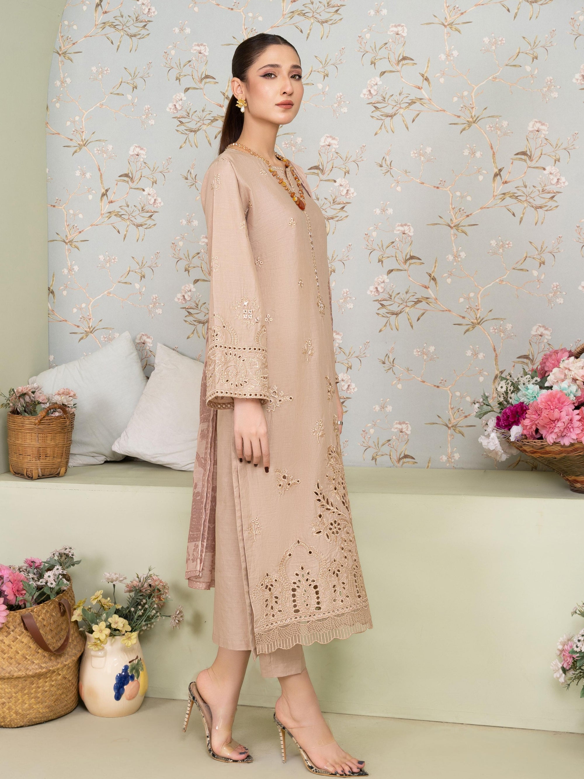 Sahibas By Mirza Vanzila Beige Women 3pcs