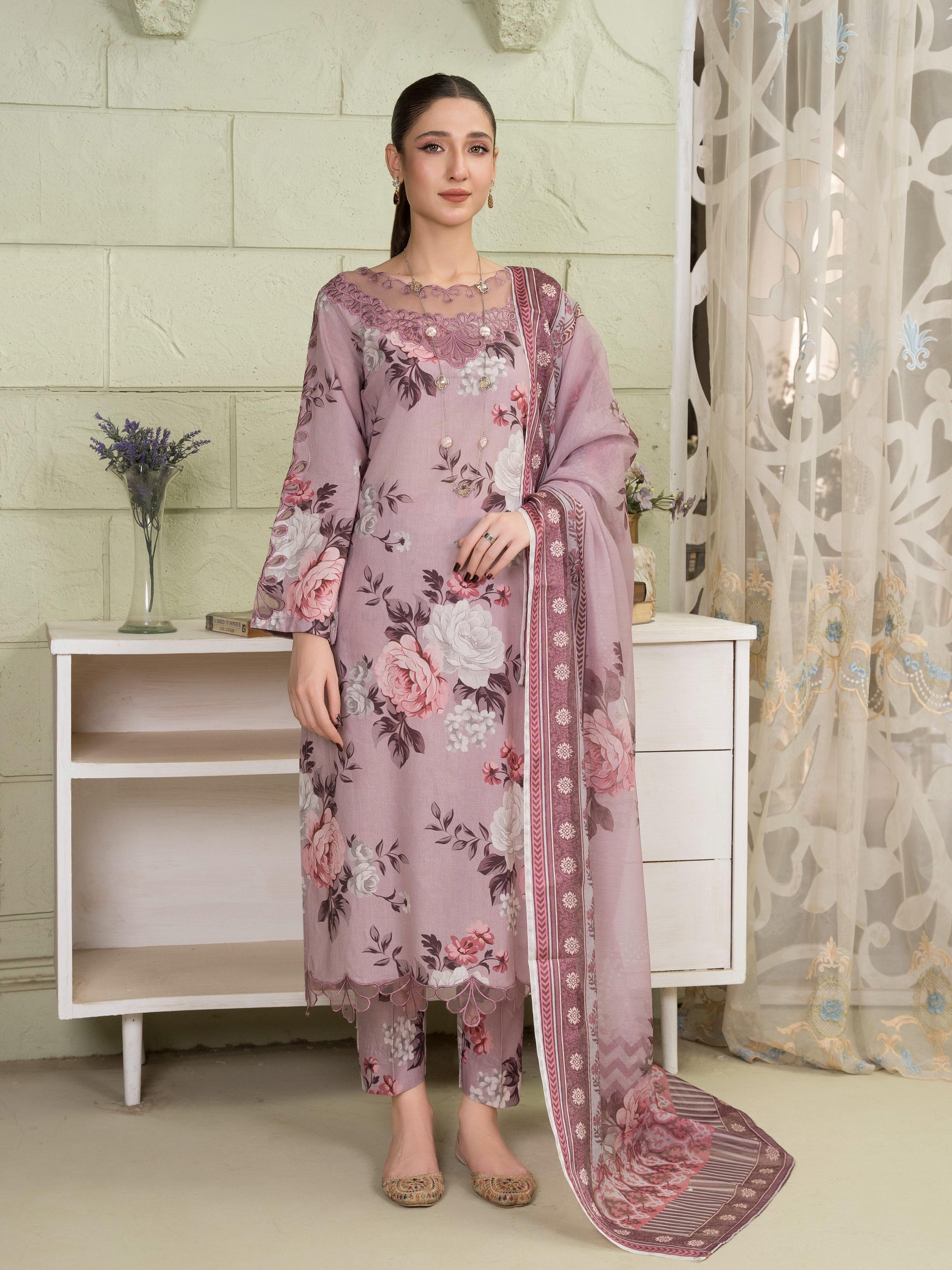Sahibas By Mirza Courage Pink Women 3pcs