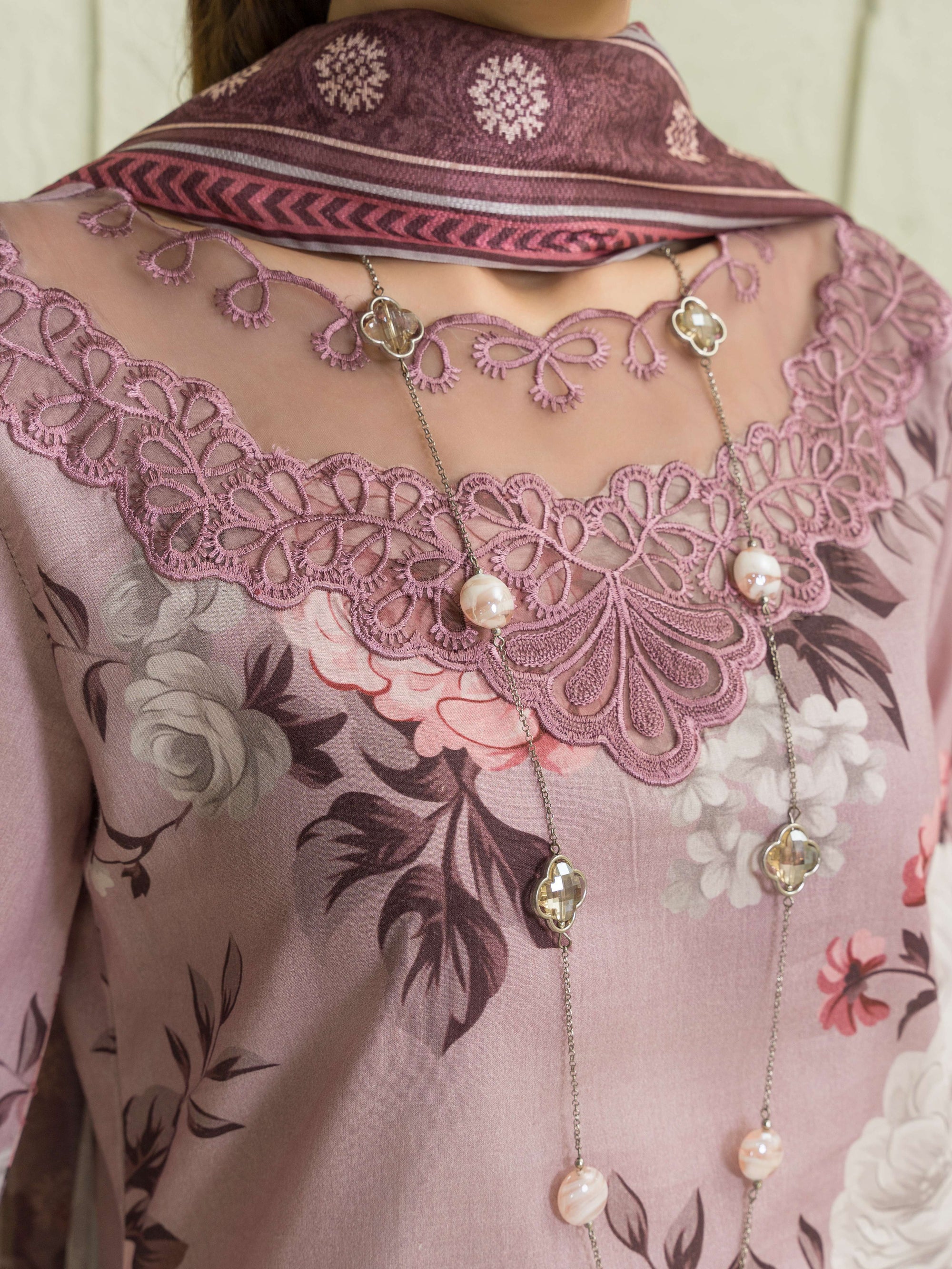Sahibas By Mirza Courage Pink Women 3pcs