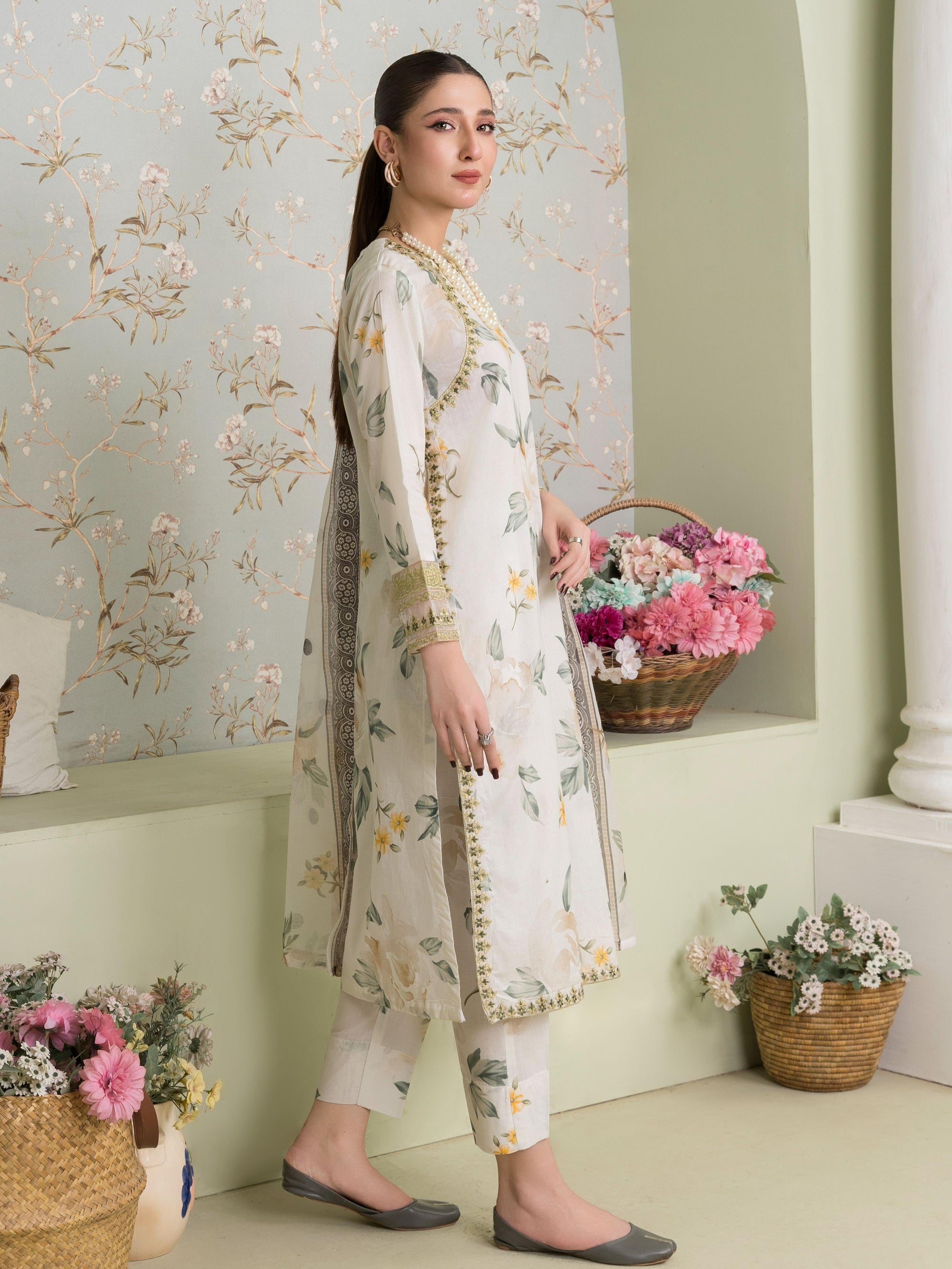 Sahibas By Mirza Serenade White Women 3pcs