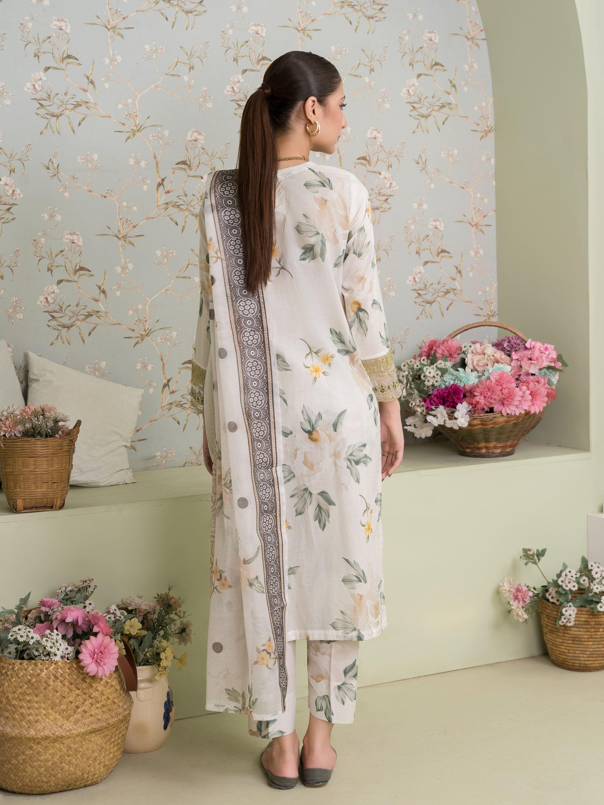 Sahibas By Mirza Serenade White Women 3pcs