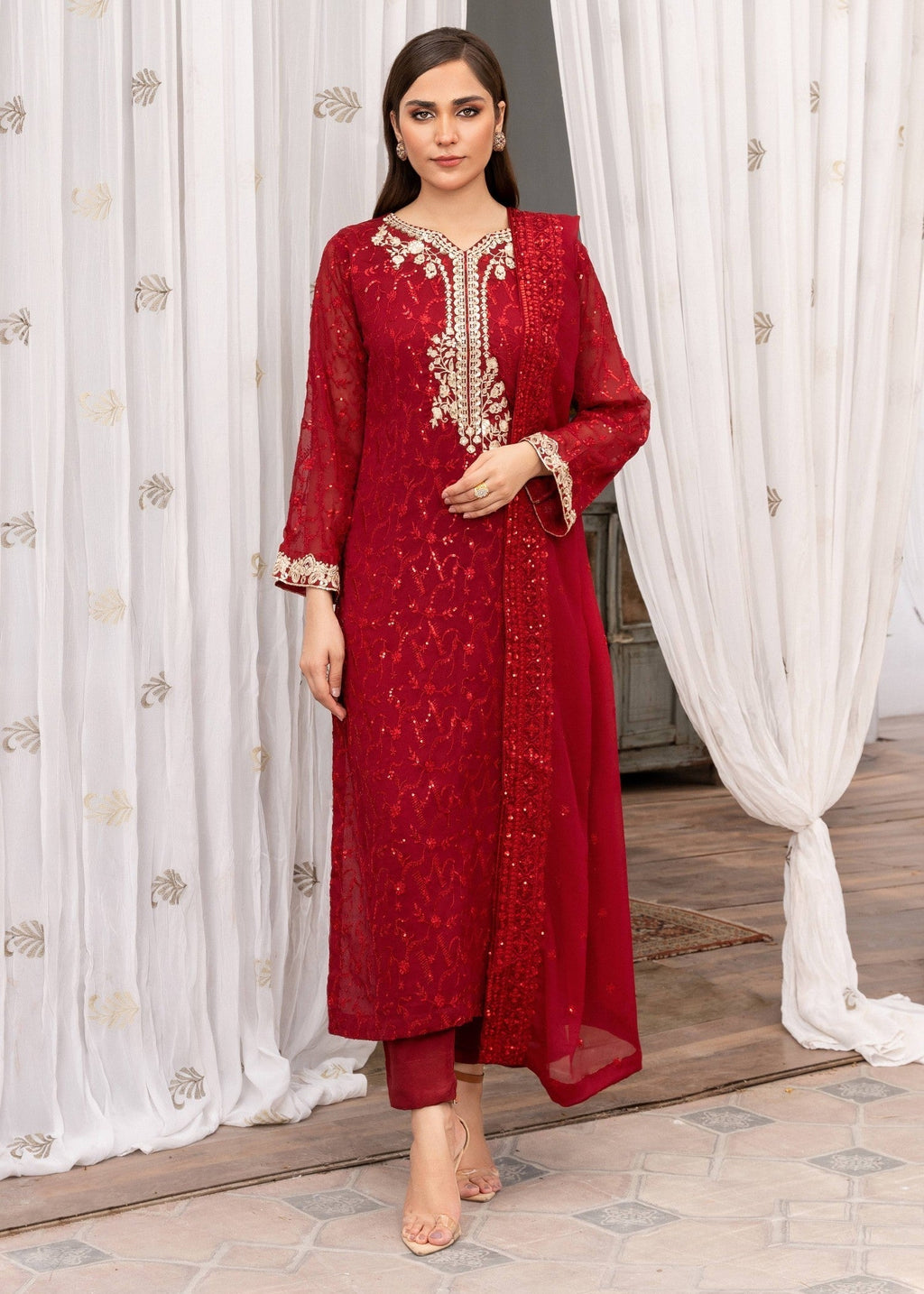 Agha Jaan MAH GUL Women 3pcs