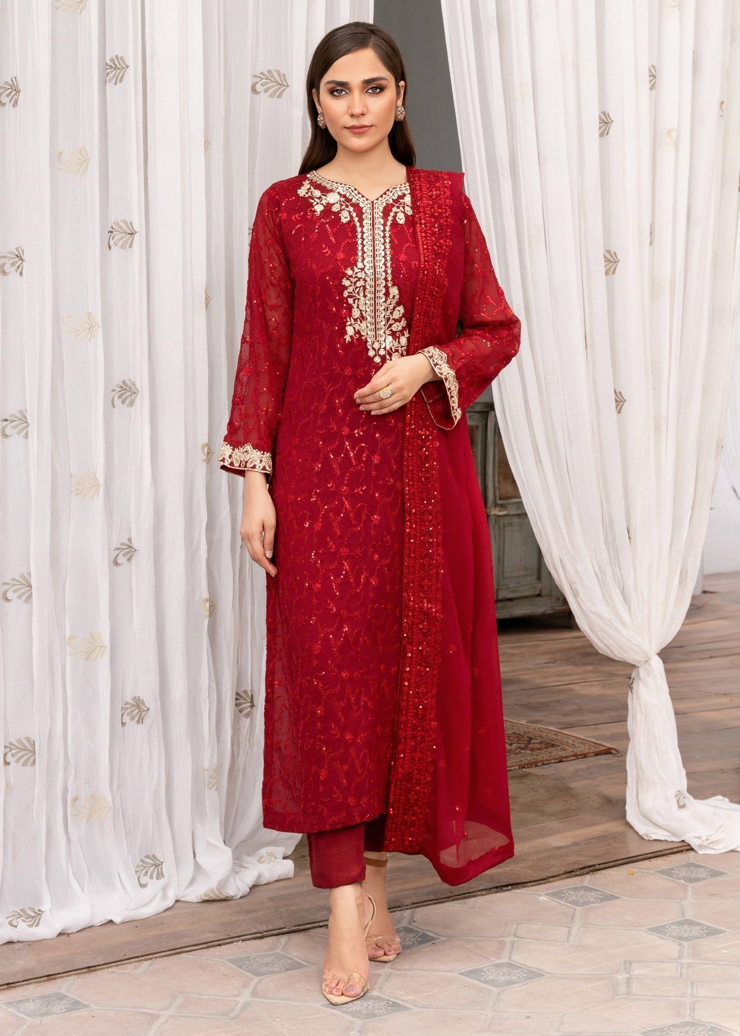 Agha Jaan MAH GUL Women 3pcs
