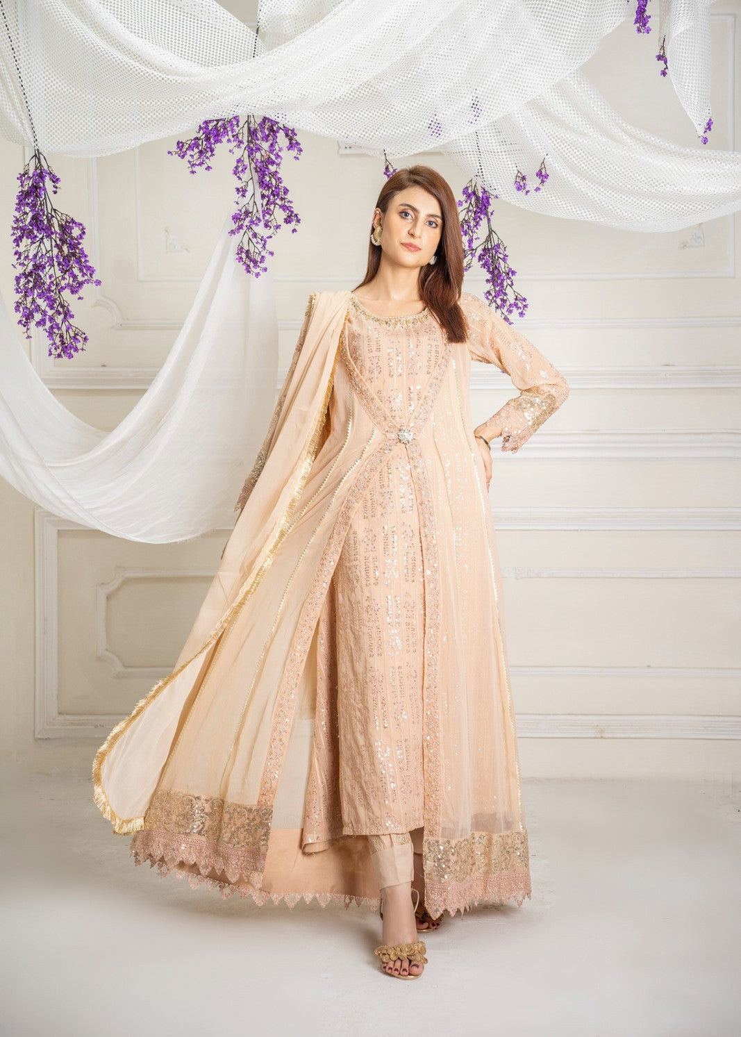 Manahils B 005 PEACH Women 4pcs