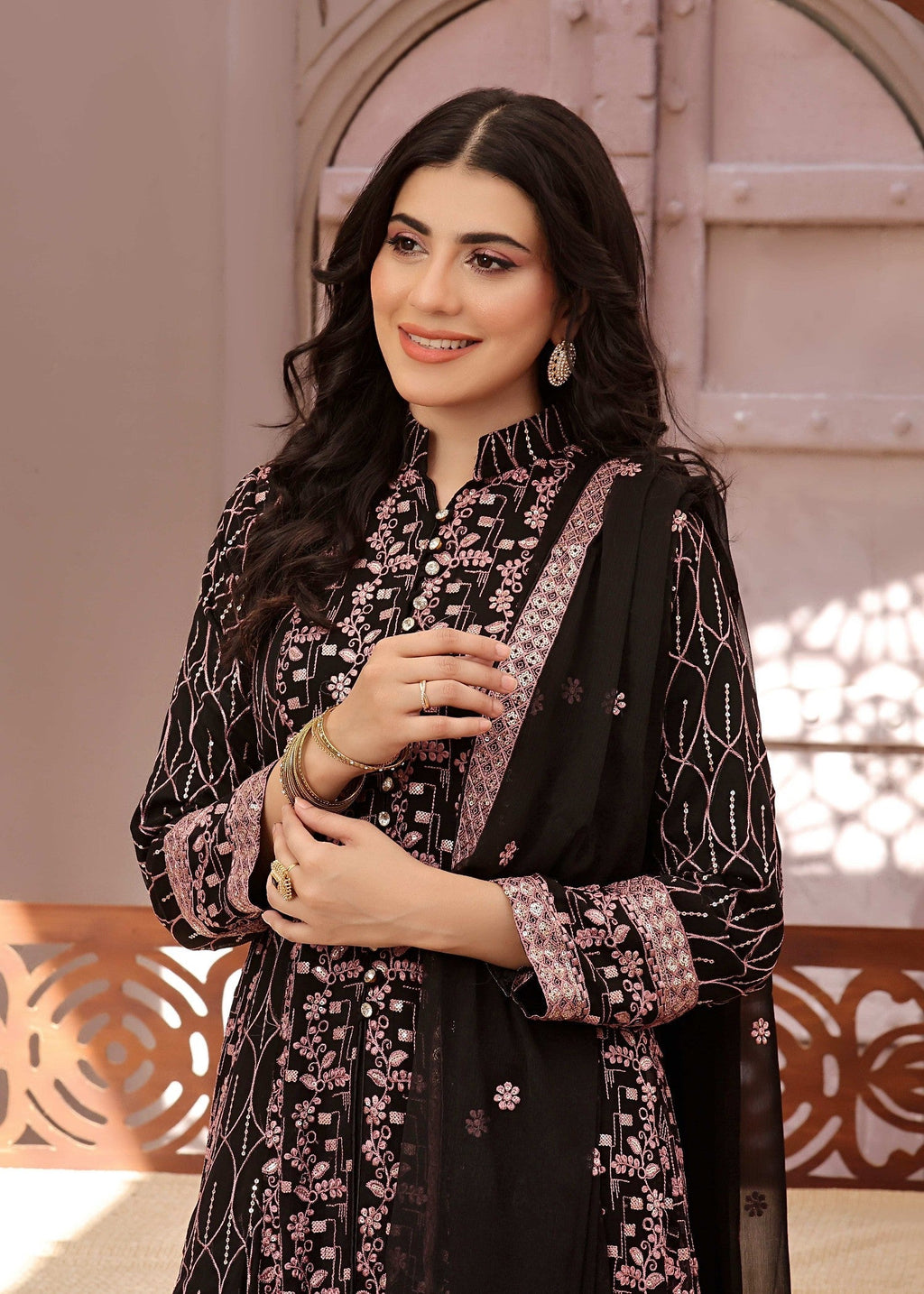 Adam's Couture sawal black Women 3pcs