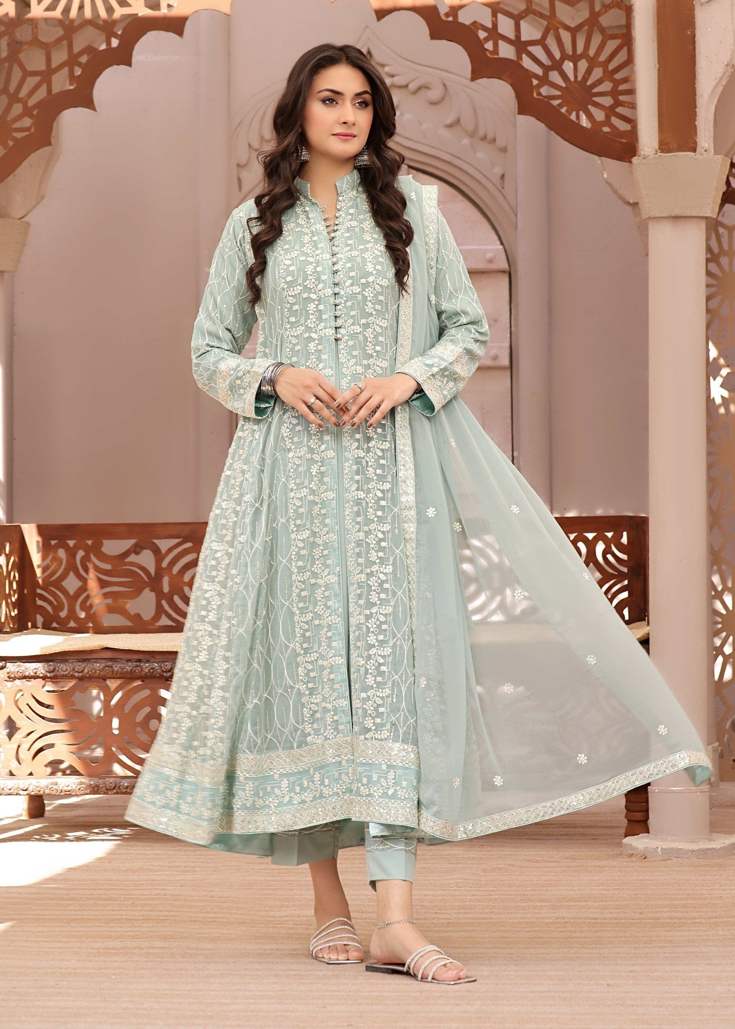 Adam's Couture sawal mintgreen Women 3pcs